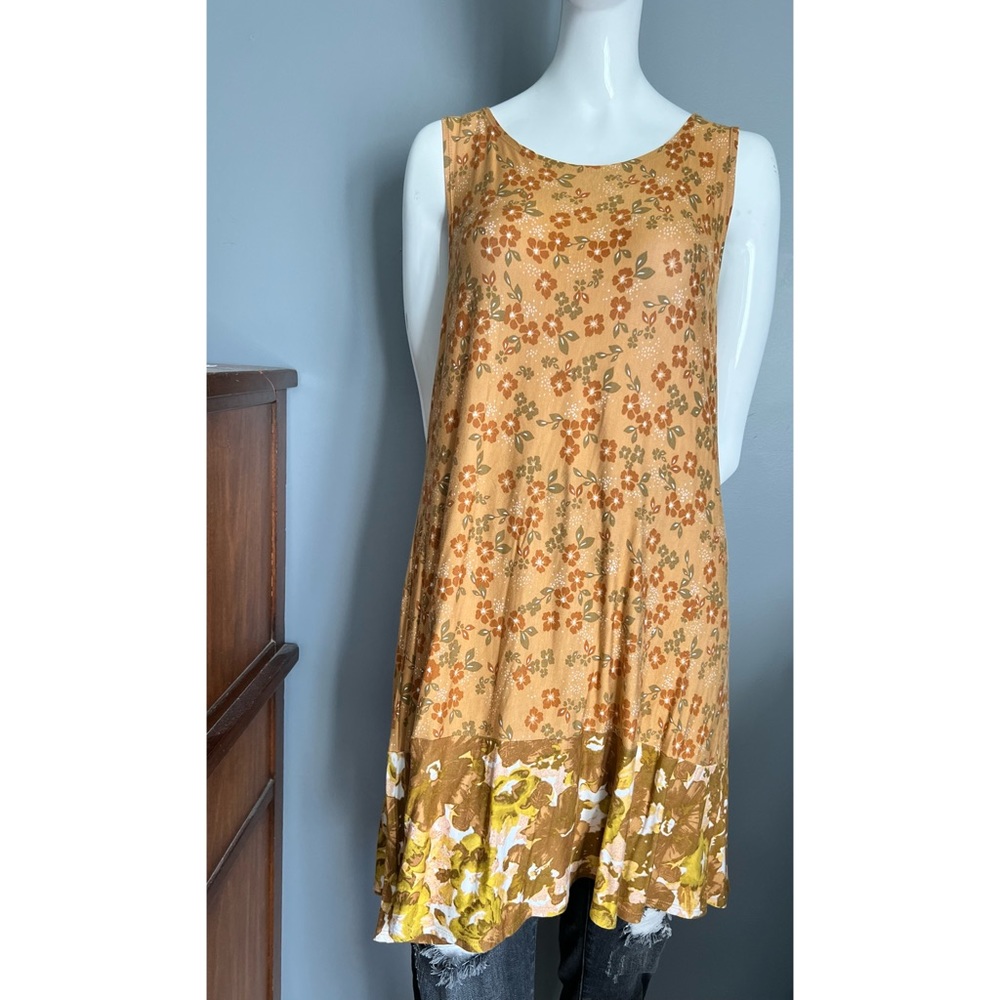 LOGO layers : Floral tunic tank